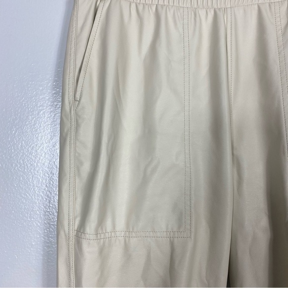 Calia faux leather jogger high rise Ivory color - Picture 5 of 9